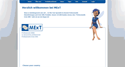 Desktop Screenshot of mext.de